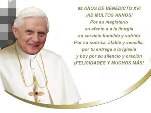 Benedicto XVI cumple